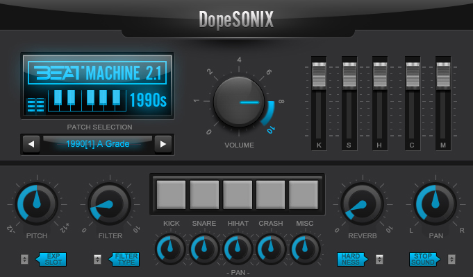 DopeSONIX Beat Machine 2 interface