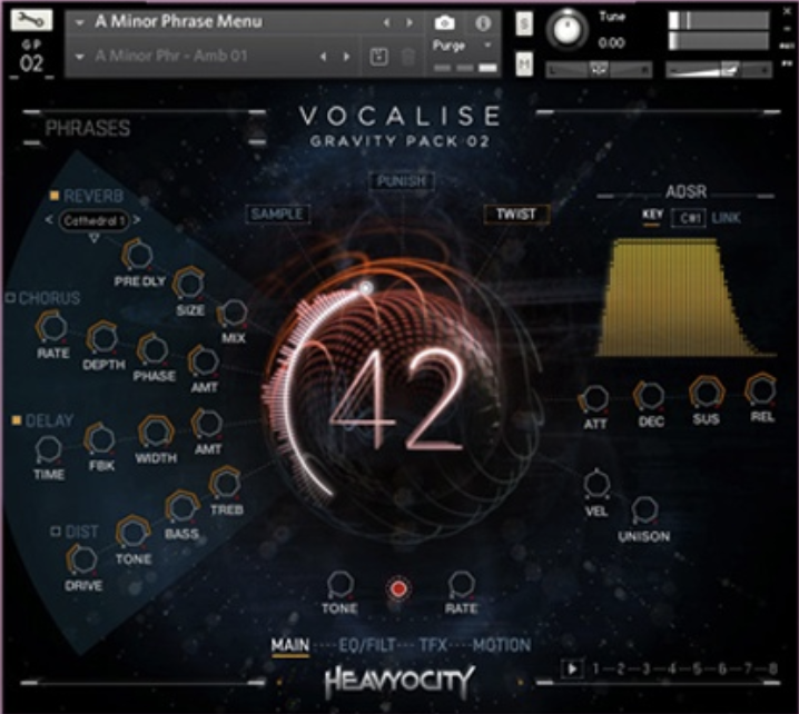 Heavyocity Vocalise interface