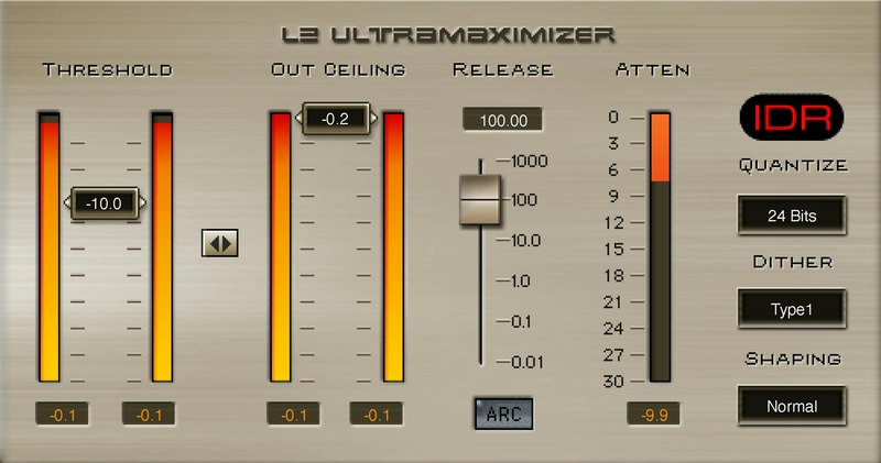 Waves L2 Ultramaximizer interface