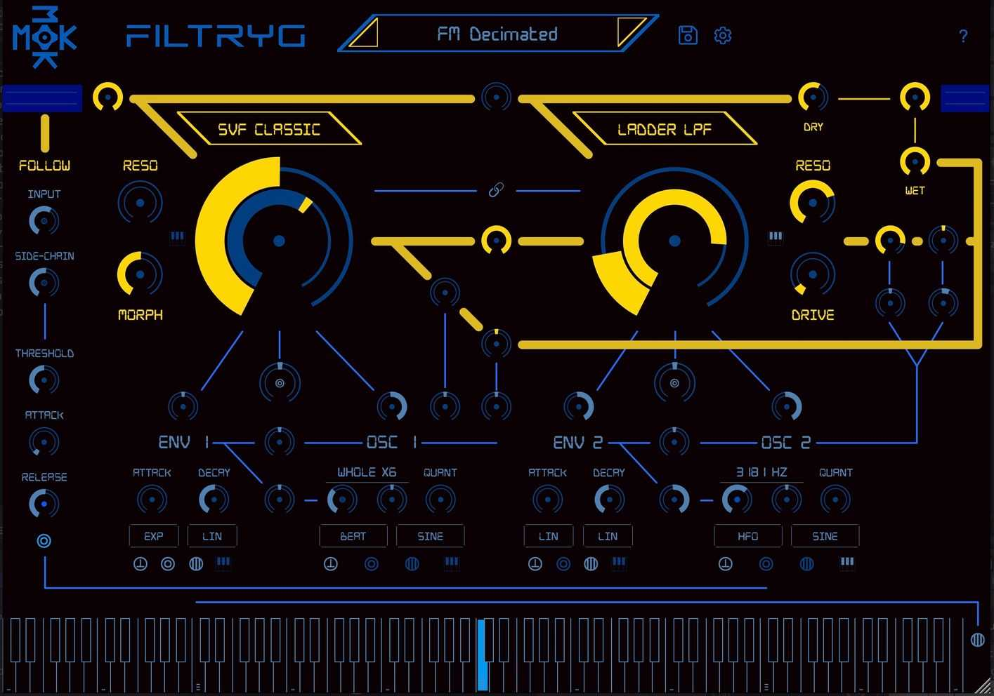 MOK Filtryg interface
