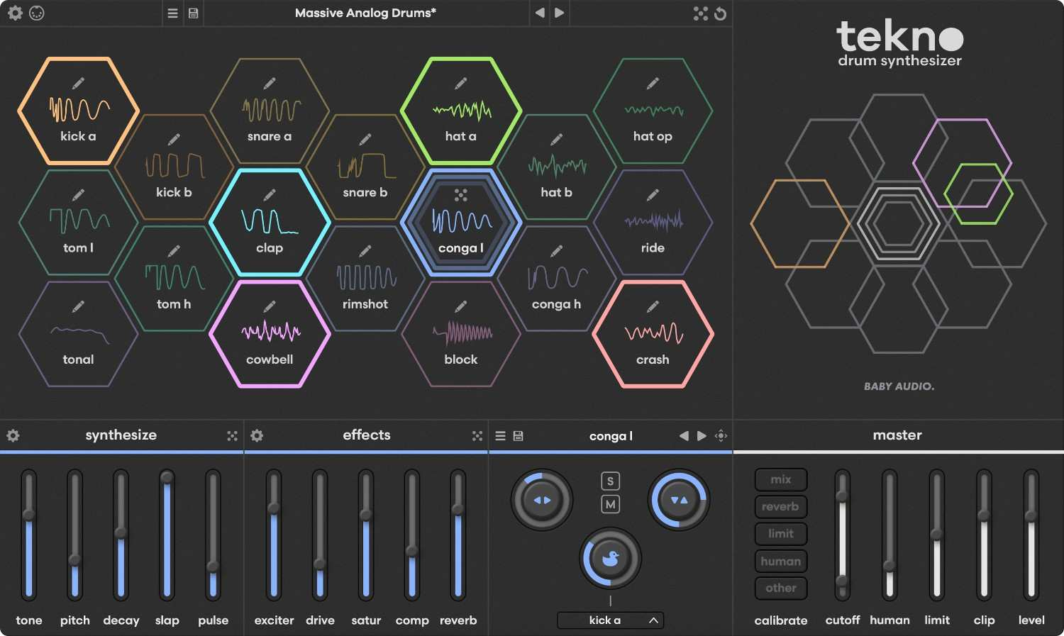 Baby Audio Tekno interface