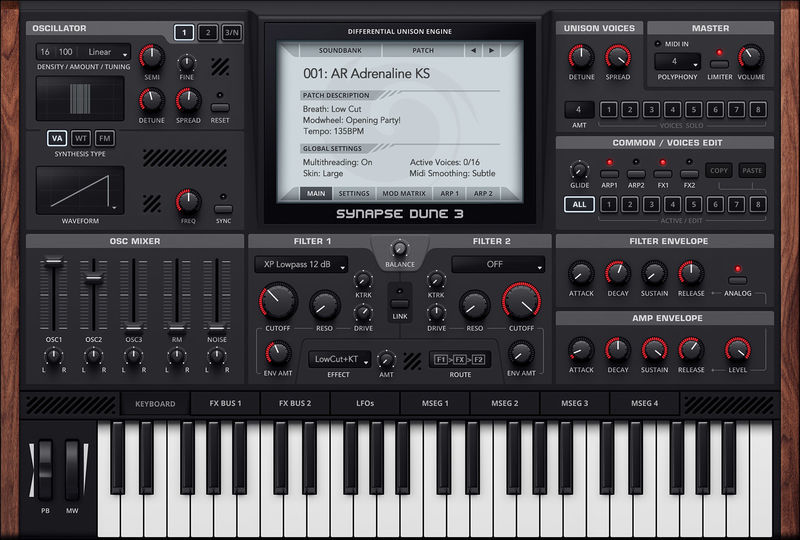 Synapse Audio Dune 3 interface