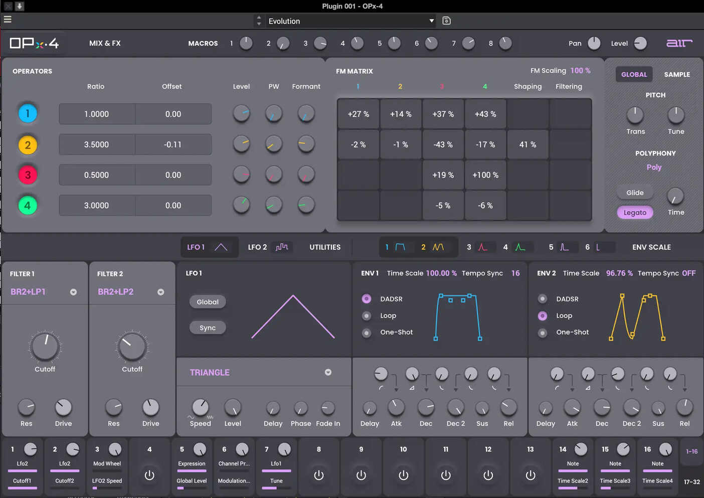 AIR Music Technology OPx-4 interface