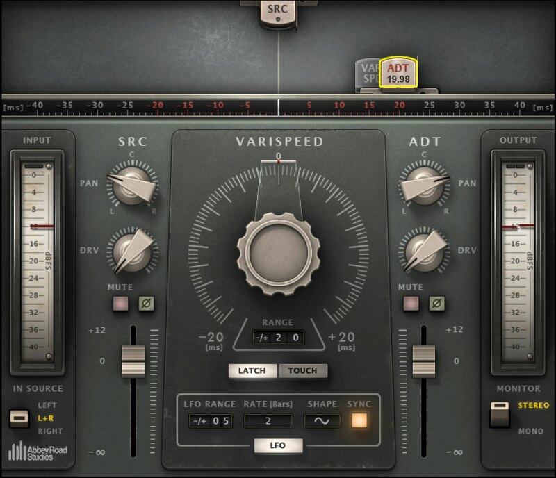 Waves Abbey Road Reel ADT interface