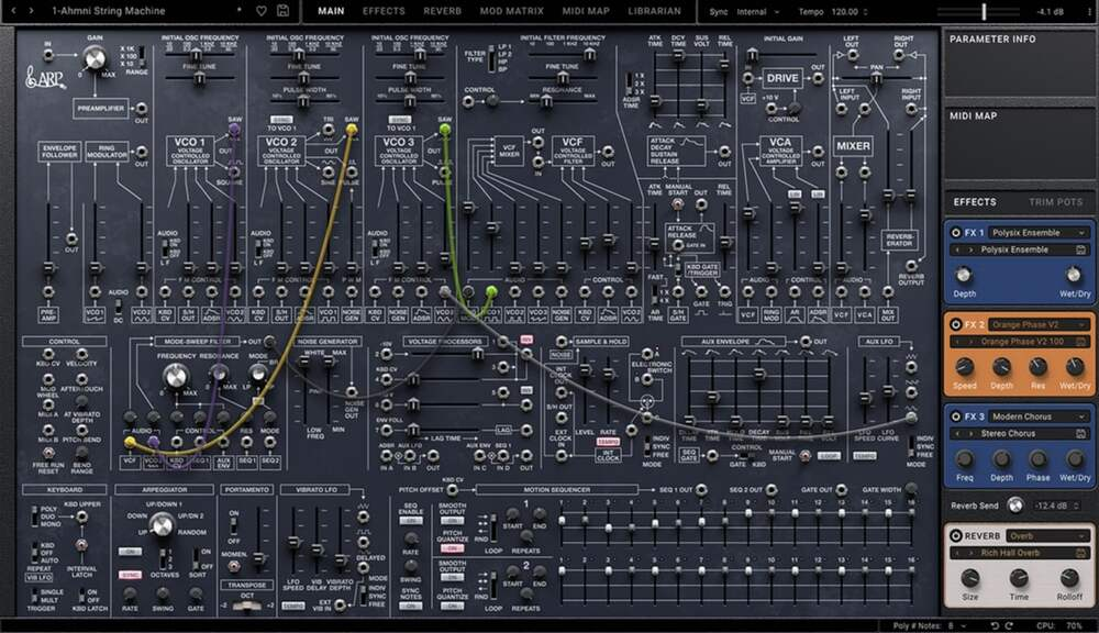 KORG ARP 2600 interface