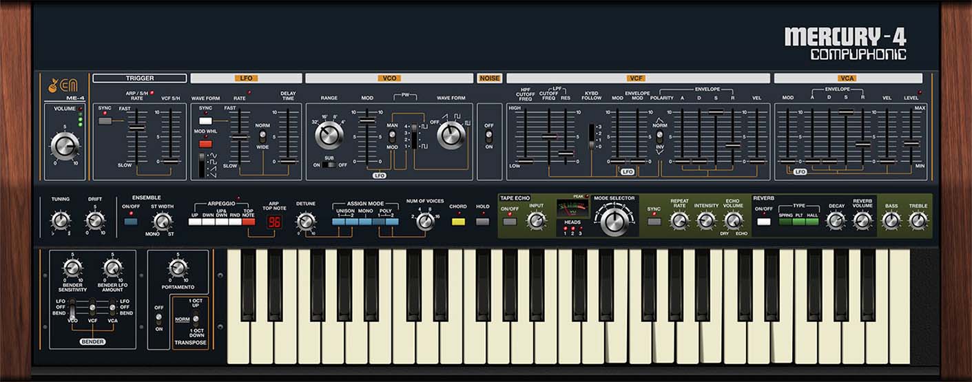 Cherry Audio Mercury-4 interface