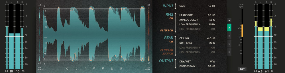 Softube Clipper interface