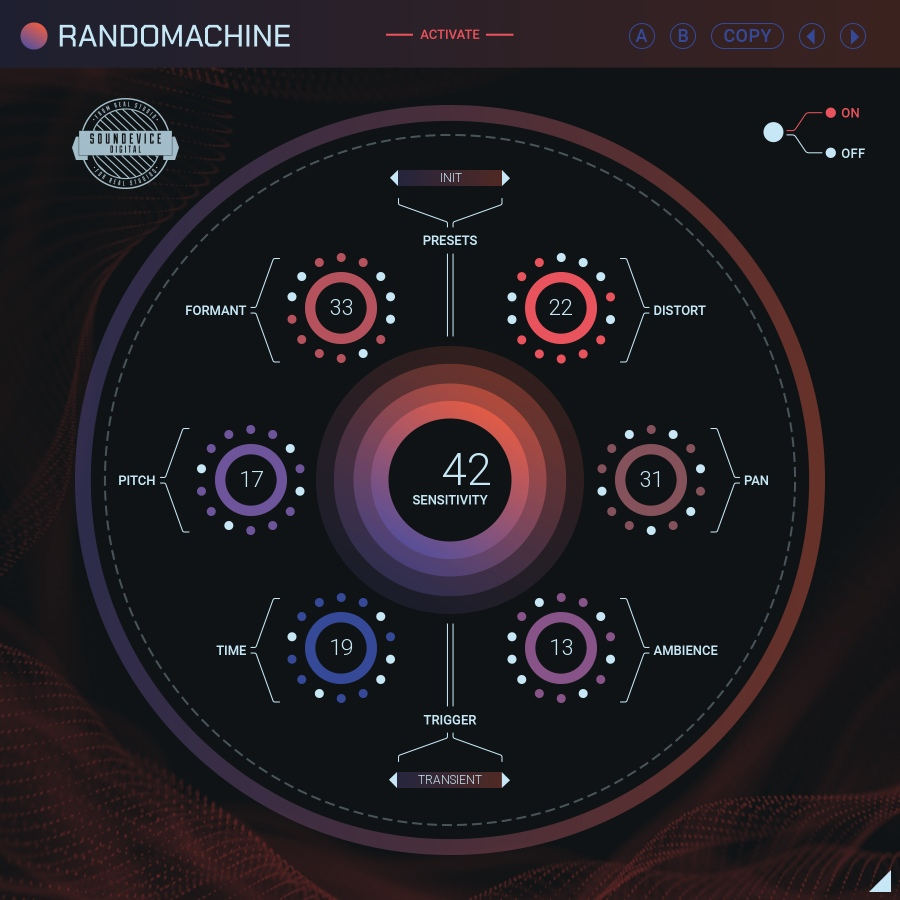 United Plugins Randomachine interface