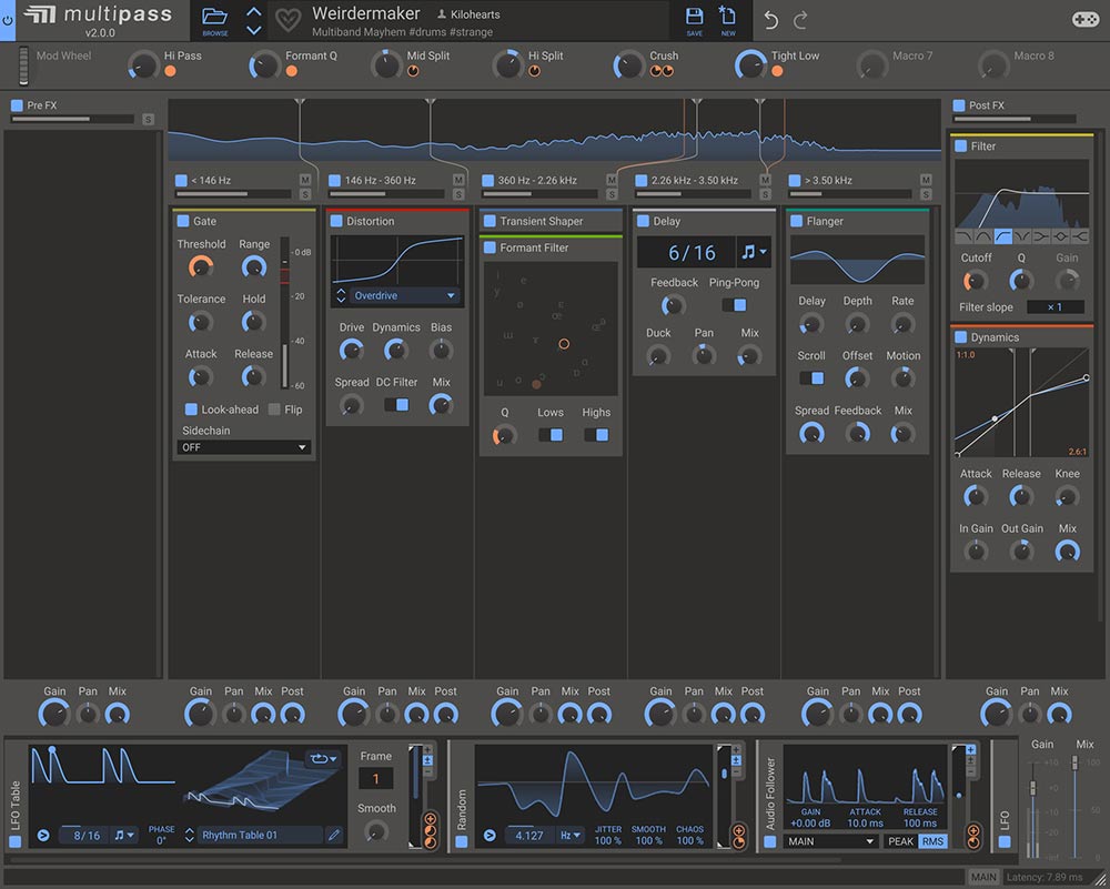 Kilohearts Multipass interface