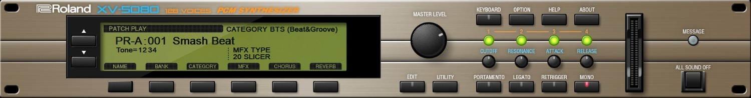 Roland XV-5080 interface