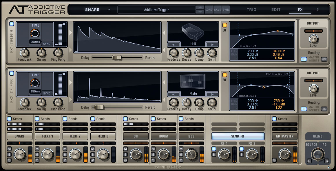 XLN Audio Addictive Trigger interface