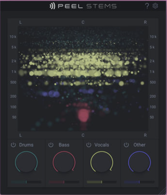 Zplane Peel Stems interface