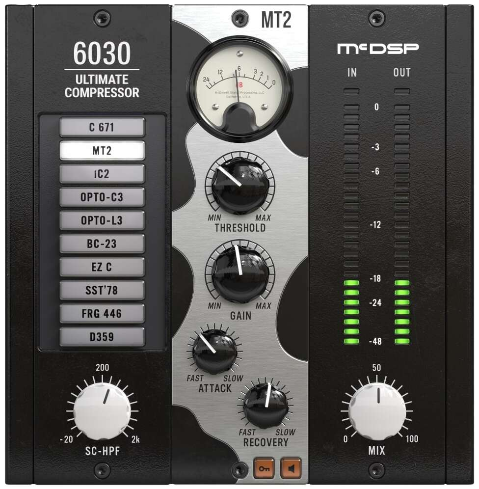 McDSP 6030 Ultimate Comp Native v7 interface