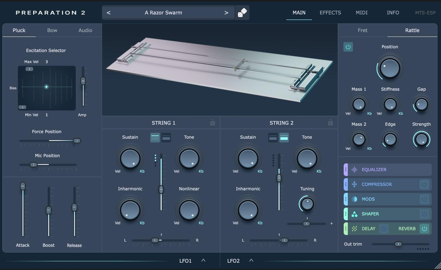 Physical Audio Preparation 2 interface
