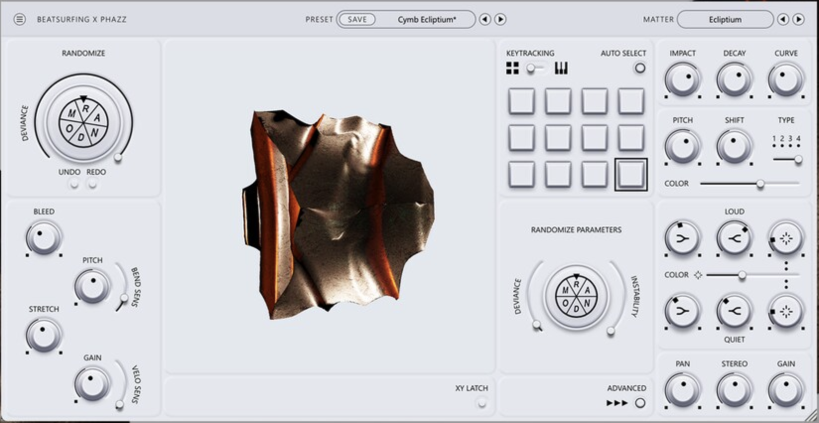 BEATSURFING RANDOM Metal interface