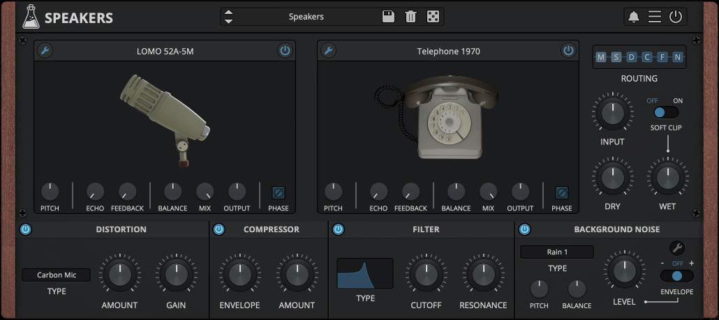 AudioThing Speakers interface