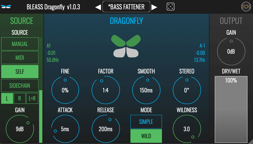 BLEASS Dragonfly interface