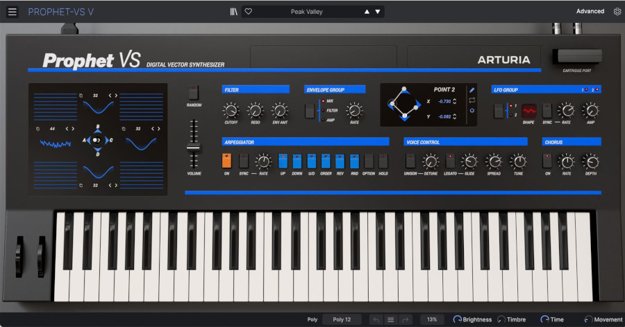 Arturia Prophet-VS V interface
