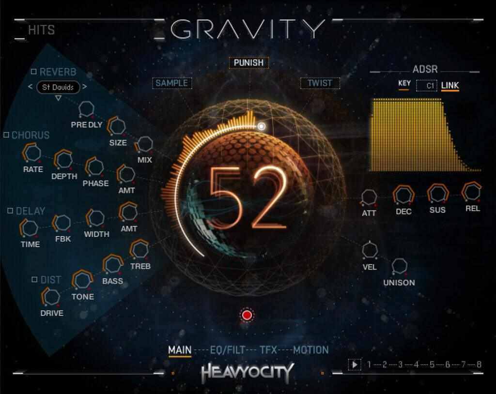 Heavyocity Gravity interface
