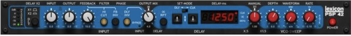 PSP Audioware Lexicon 42 interface