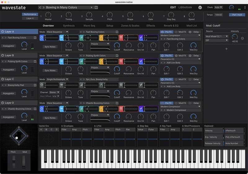 KORG wavestate native interface
