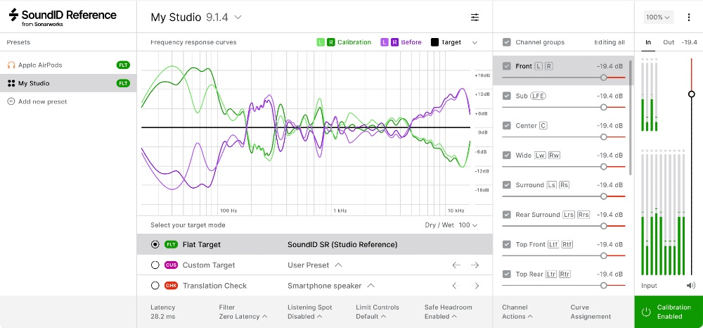 Sonarworks SoundID Reference for Multichannel interface