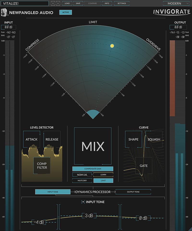 Newfangled Audio Invigorate interface