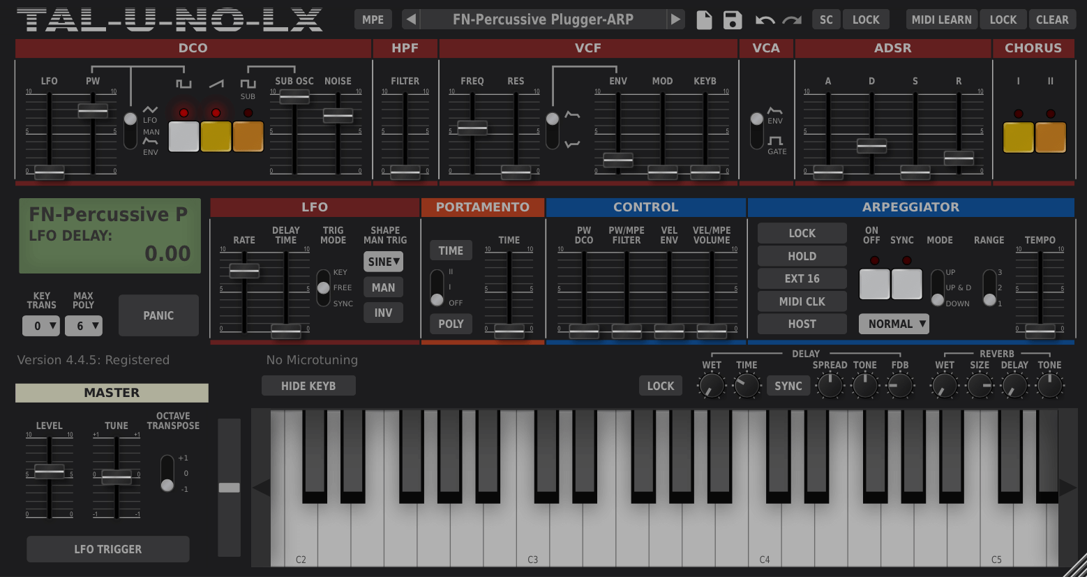 TAL U-No-LX interface
