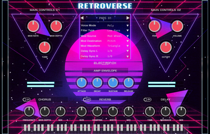 Electronik Sound Lab RetroVerse interface