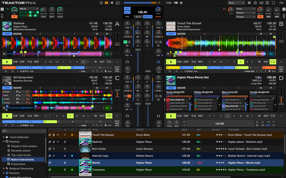 Native Instruments Traktor Pro 4 interface