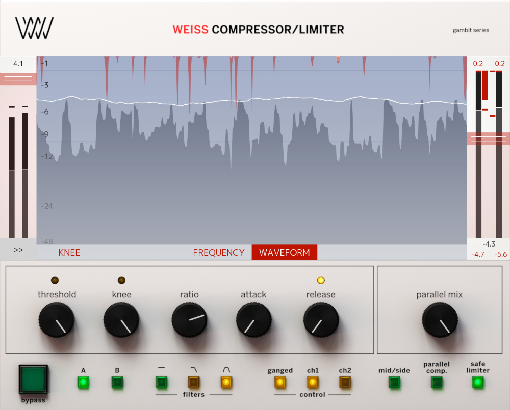 Softube Weiss Compressor Limiter interface