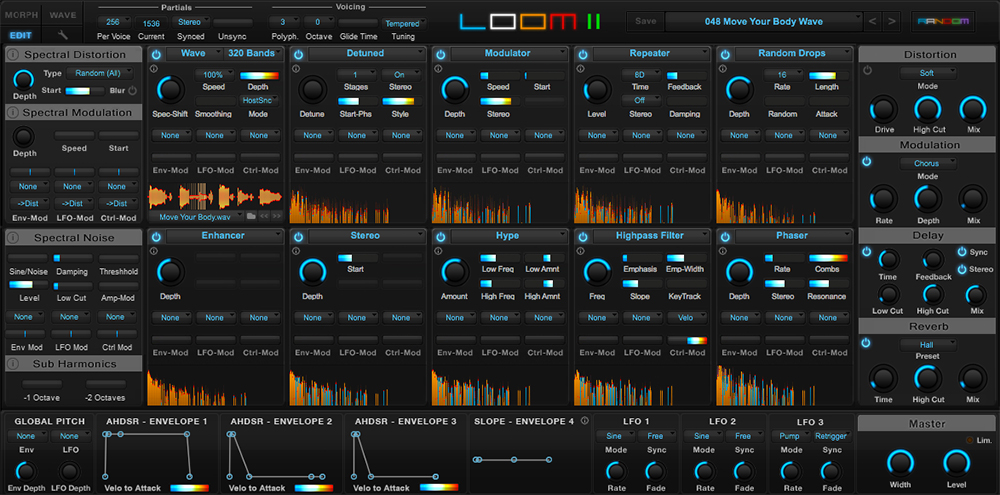 AIR Music Technology Loom II interface