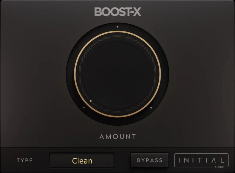 Initial Audio Boost X interface