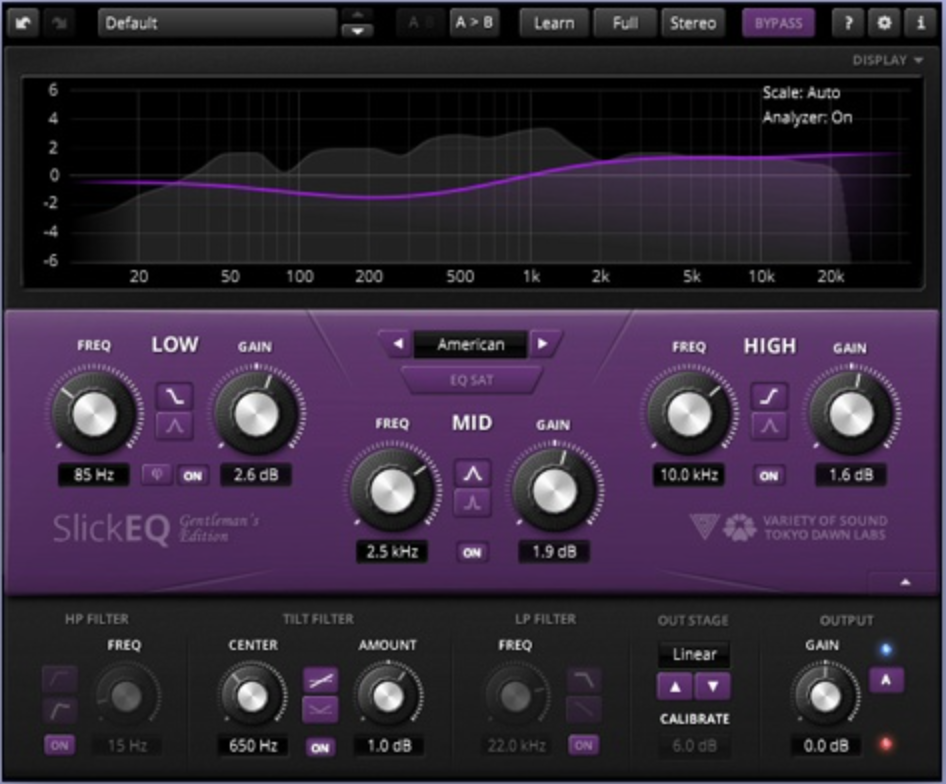 Tokyo Dawn Labs TDR VOS SlickEQ GE interface