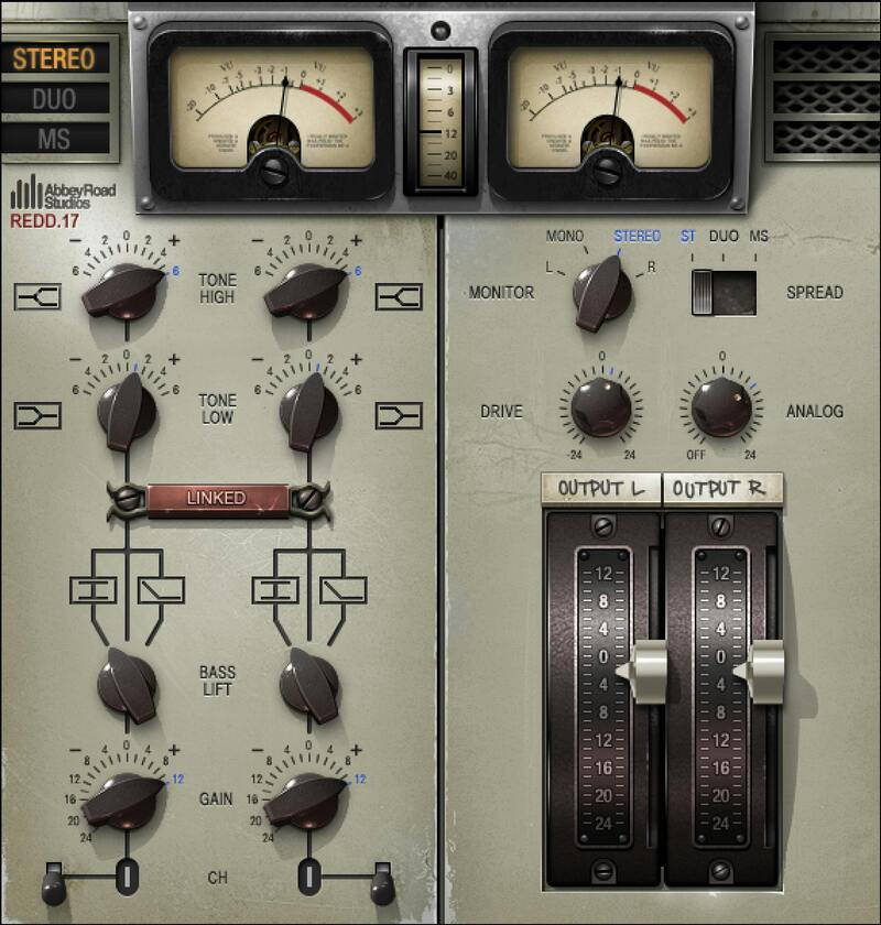 Waves Abbey Road REDD Consoles interface