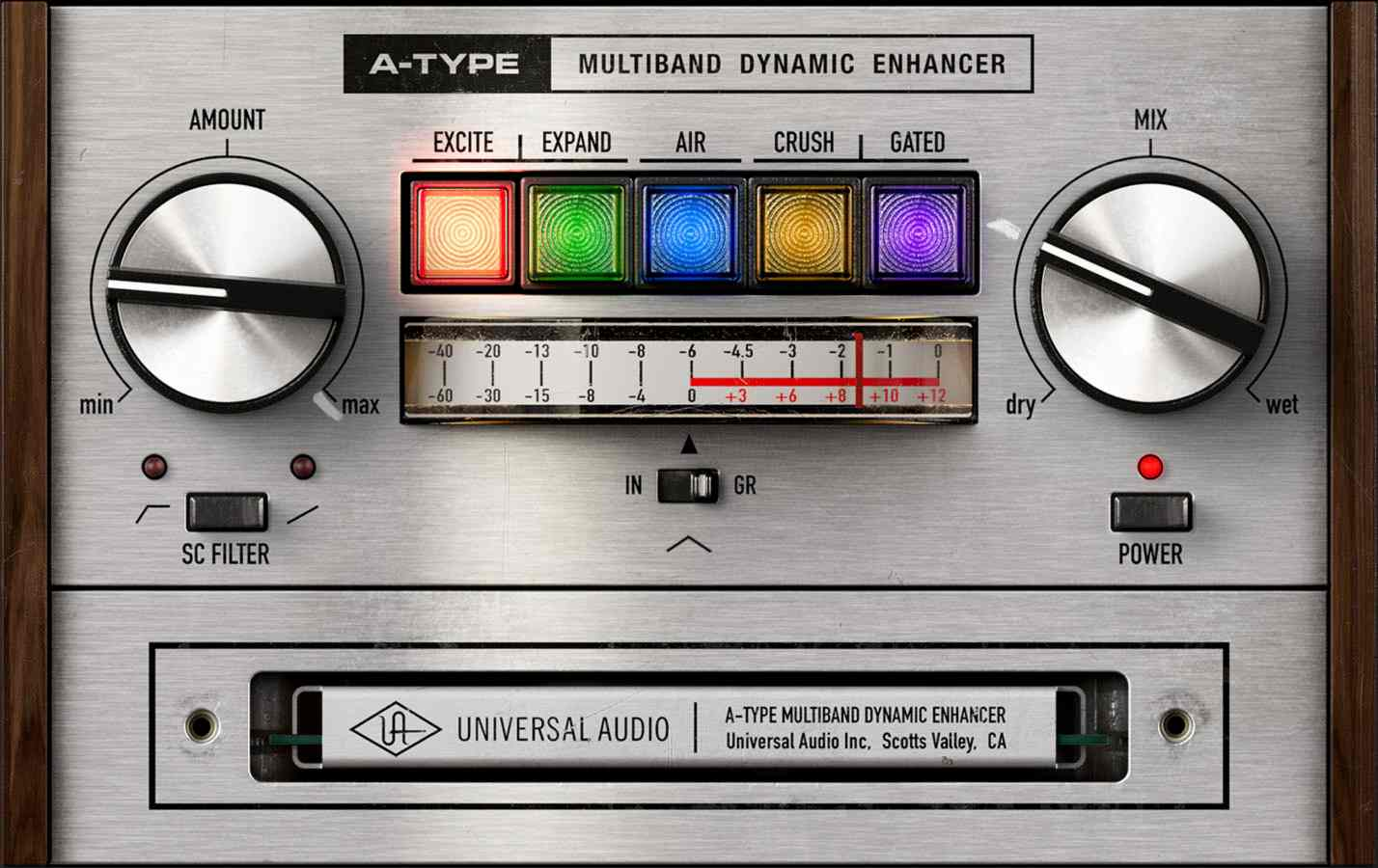 Universal Audio A-Type Multiband Dynamic Enhancer interface