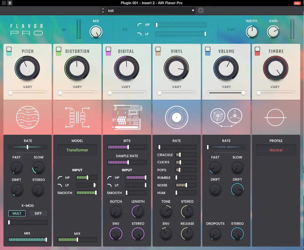 AIR Music Technology Flavor Pro interface