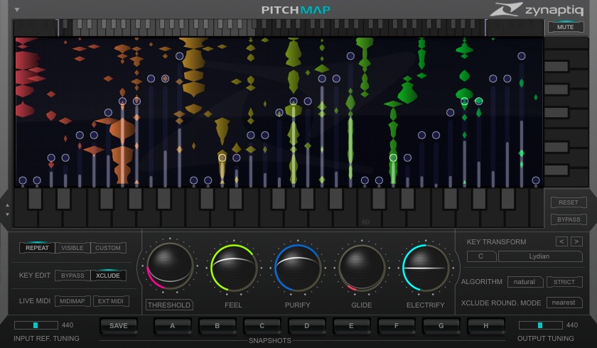 Zynaptiq PITCHMAP interface
