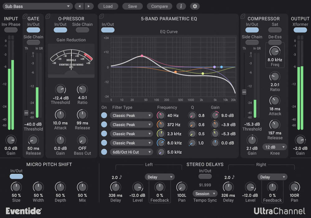 Eventide UltraChannel interface