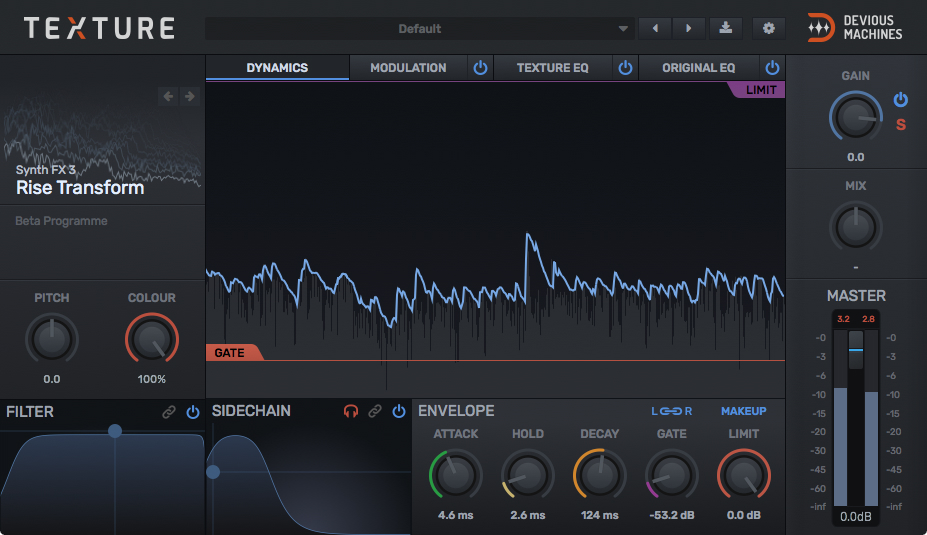 Devious Machines Texture interface