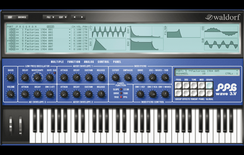 Waldorf Music PPG Wave 3.0 interface