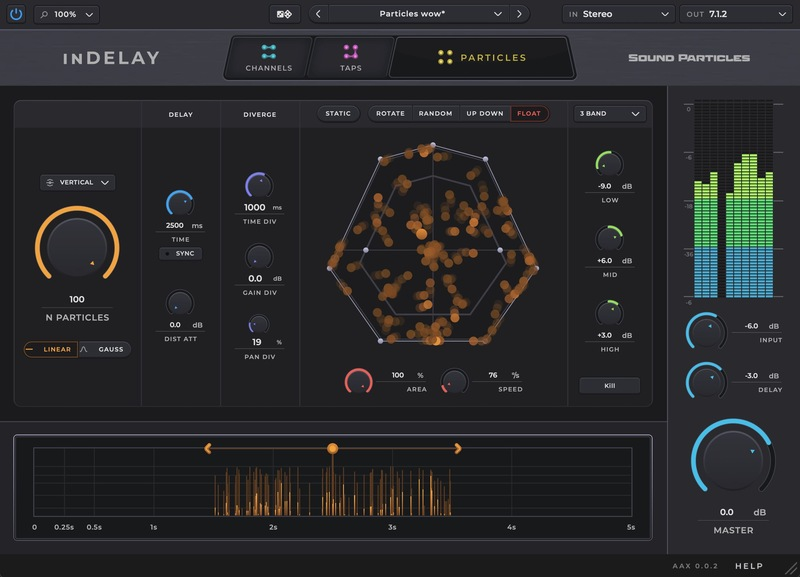 Sound Particles inDelay interface