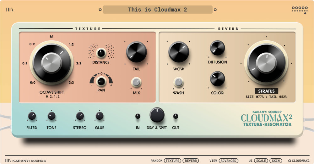 Karanyi Sounds Cloudmax 2 interface