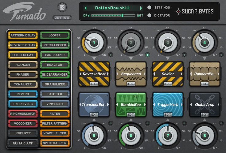 Sugar Bytes Turnado interface