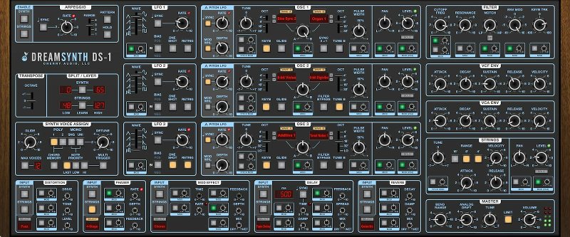 Cherry Audio Dreamsynth interface