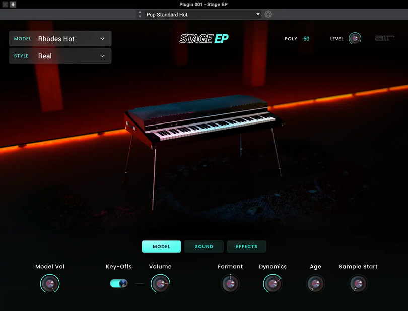 AIR Music Technology Stage EP interface