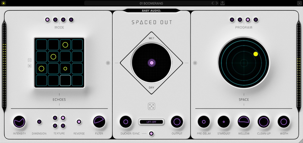 Baby Audio Spaced Out interface