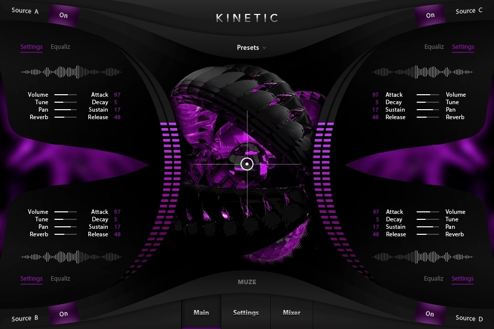 Muze Kinetic interface