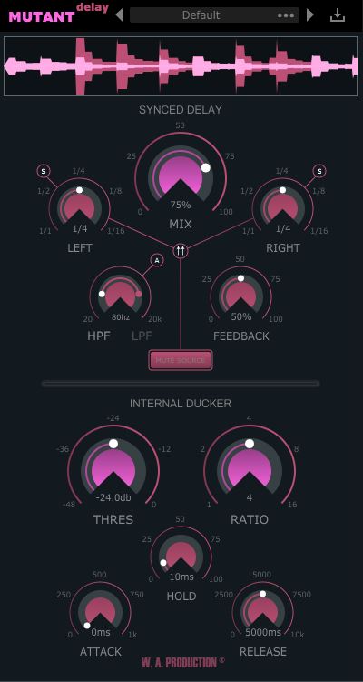 W. A. Production Mutant Delay interface