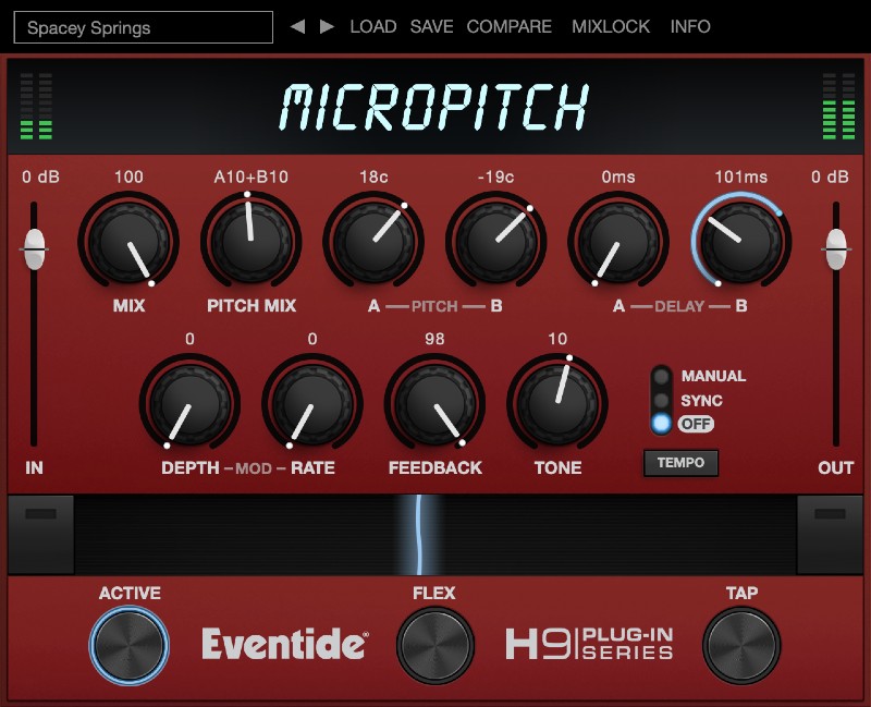 Eventide MicroPitch interface